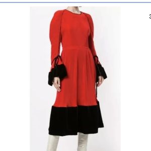 TORY BURCH Convertible Ruffle Dress In red medium